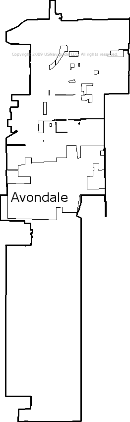 Avondale Zip Code Map Avondale, Arizona Zip Code Boundary Map (AZ)