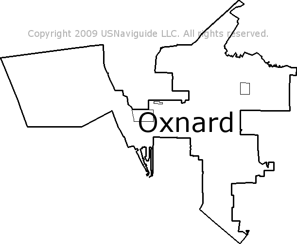 oxnard ca zip code map Oxnard California Zip Code Boundary Map Ca oxnard ca zip code map