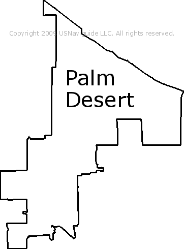 zip code map palm desert ca Palm Desert California Zip Code Boundary Map Ca zip code map palm desert ca