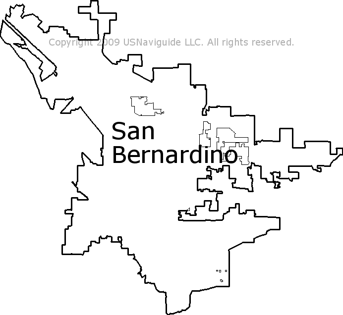 zip code map san bernardino county San Bernardino California Zip Code Boundary Map Ca zip code map san bernardino county