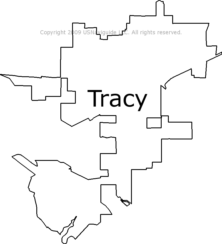 tracy ca zip code map Tracy California Zip Code Boundary Map Ca tracy ca zip code map