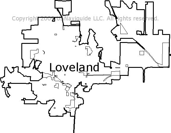 loveland co zip code map Loveland Colorado Zip Code Boundary Map Co loveland co zip code map