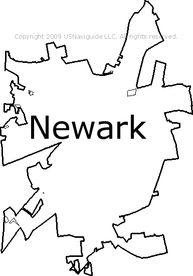 Newark De Zip Code Map Newark, Delaware Zip Code Boundary Map (De)