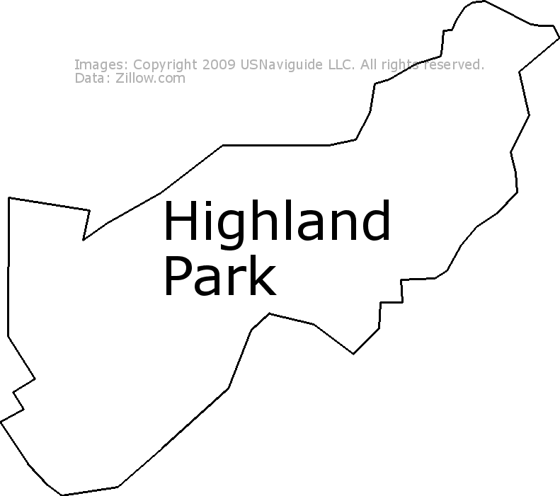 Highland Park Zip Code Map Highland Park, Los Angeles, California Zip Code Boundary Map (Ca)