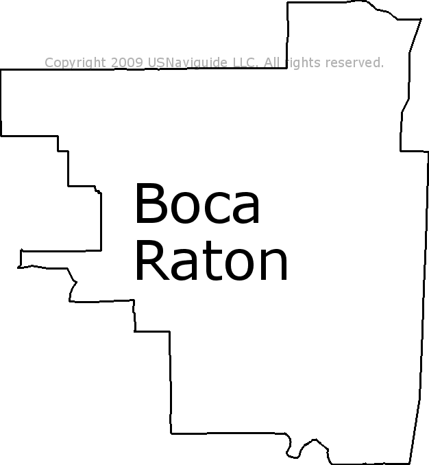 zip code map boca raton Boca Raton Florida Zip Code Boundary Map Fl zip code map boca raton