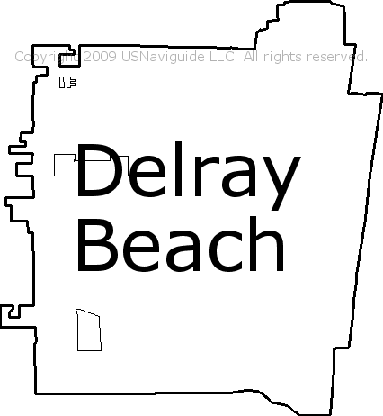 Delray Beach Zip Code Map Delray Beach, Florida Zip Code Boundary Map (FL)