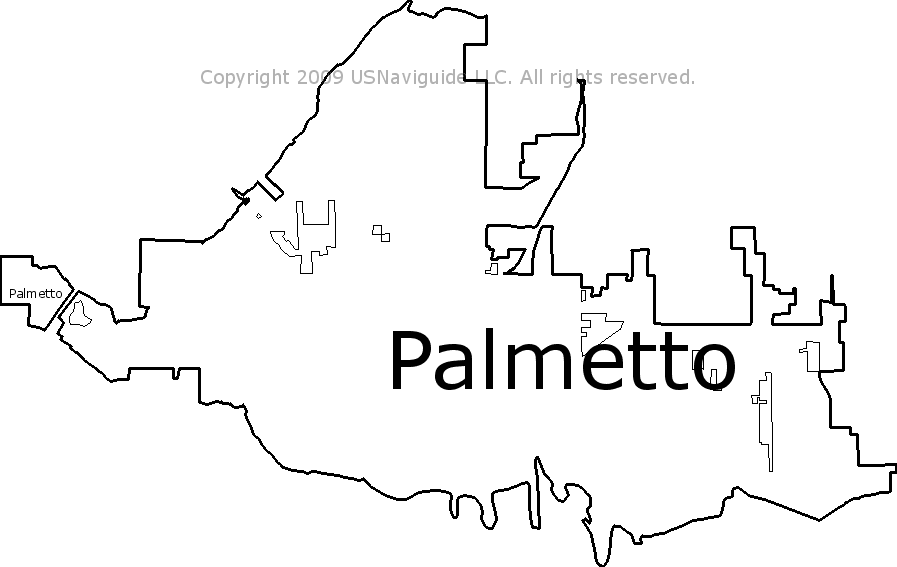 Palmetto Fl Zip Code Map Palmetto, Florida Zip Code Boundary Map (FL)
