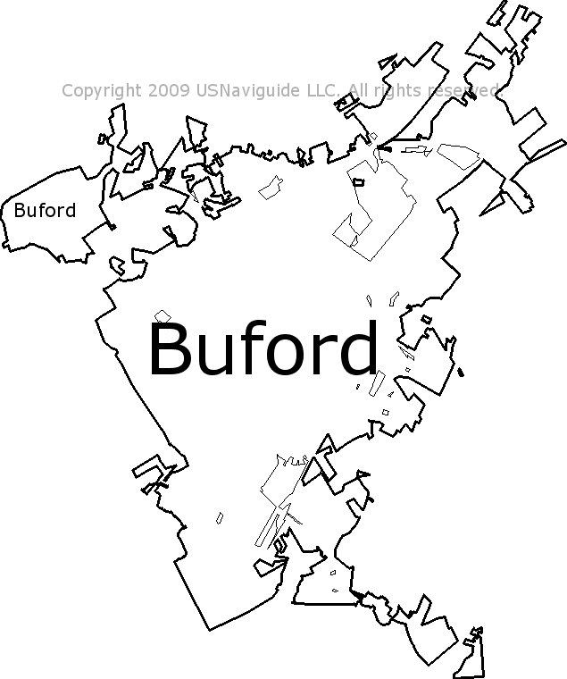 buford ga zip code map Buford Georgia Zip Code Boundary Map Ga buford ga zip code map
