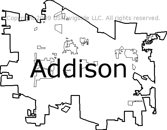 Addison Zip Code Map Addison, Illinois Zip Code Boundary Map (IL)