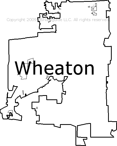 Wheaton Il Zip Code Map Wheaton, Illinois Zip Code Boundary Map (IL)