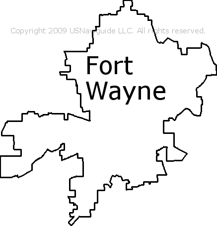 fort wayne zip code map printable Fort Wayne Indiana Zip Code Boundary Map In fort wayne zip code map printable