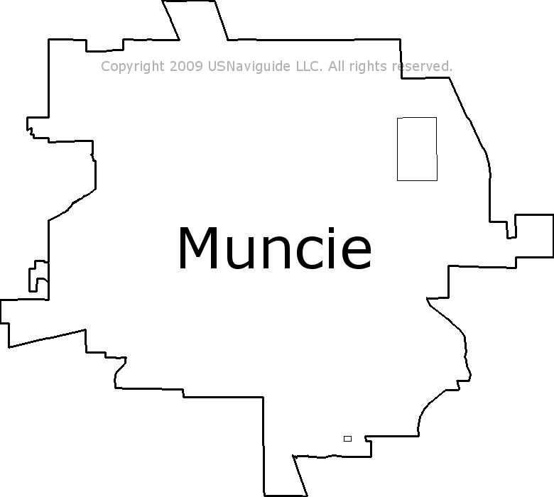 Muncie Zip Code Map Muncie, Indiana Zip Code Boundary Map (IN)