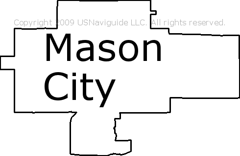 Mason City Iowa Zip Code Map Mason City, Iowa Zip Code Boundary Map (IA)