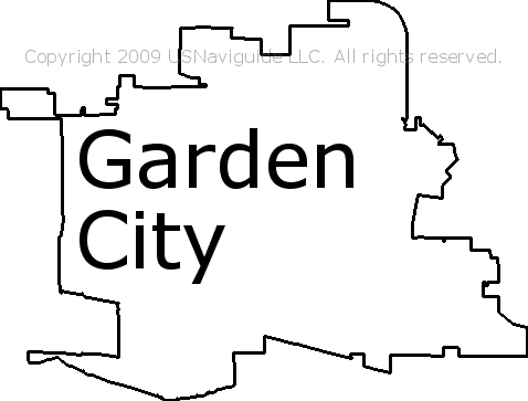 Garden City Kansas Zip Code Boundary Map Ks