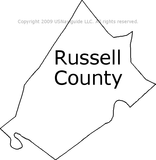 Russell County Ky Map Russell County - Kentucky Zip Code Boundary Map (Ky)