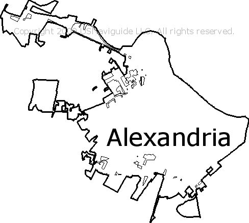 Alexandria Louisiana Zip Code Boundary Map La