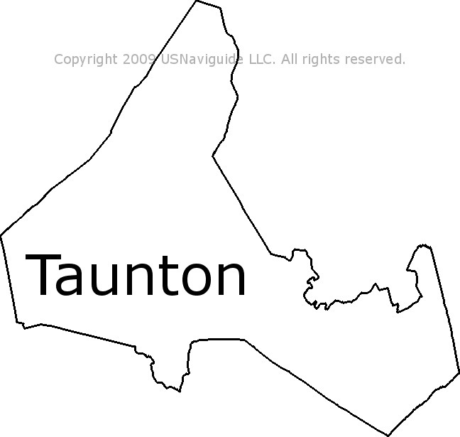 Map Of Taunton Ma Taunton, Massachusetts Zip Code Boundary Map (Ma)