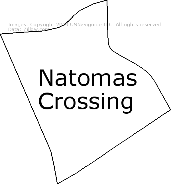 Natomas Zip Code Map Natomas Crossing, Sacramento, California Zip Code Boundary Map (Ca)