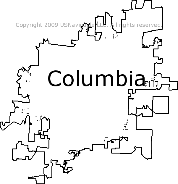 Columbia Mo Zip Code Map Columbia, Missouri Zip Code Boundary Map (Mo)