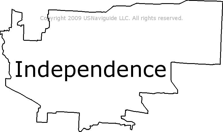 Independence Mo Zip Code Map Independence, Missouri Zip Code Boundary Map (MO)