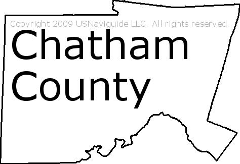 Chatham County North Carolina Zip Code Boundary Map Nc