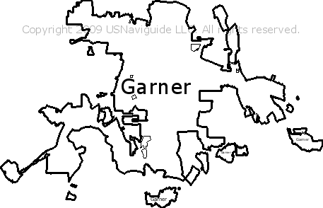 garner nc zip code map Garner North Carolina Zip Code Boundary Map Nc garner nc zip code map