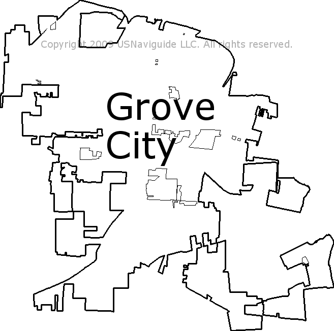 Grove City Ohio Zip Code Map Grove City, Ohio Zip Code Boundary Map (Oh)