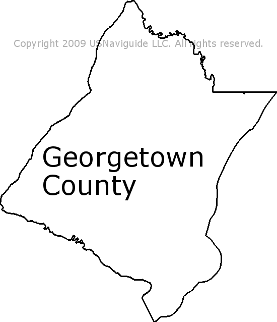 Georgetown Sc Zip Code Map Georgetown County - South Carolina Zip Code Boundary Map (Sc)