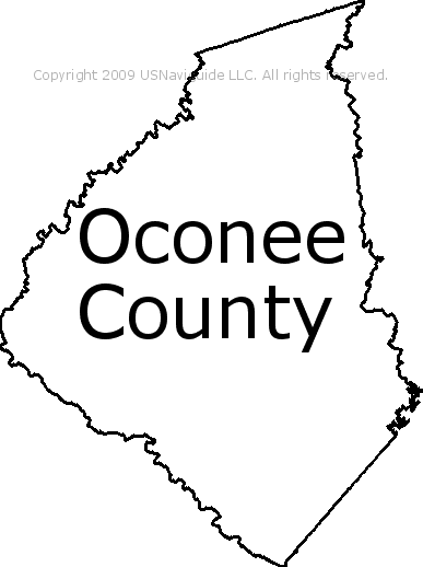 Map Of Oconee County Sc Oconee County - South Carolina Zip Code Boundary Map (Sc)