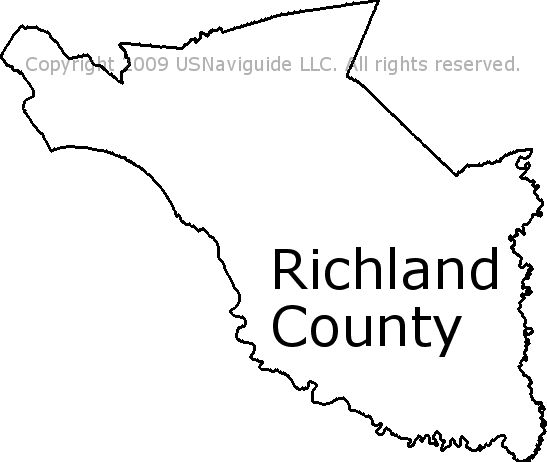 Richland County Sc Zip Code Map Richland County - South Carolina Zip Code Boundary Map (Sc)