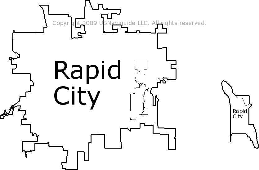 rapid city sd zip code map Rapid City South Dakota Zip Code Boundary Map Sd rapid city sd zip code map