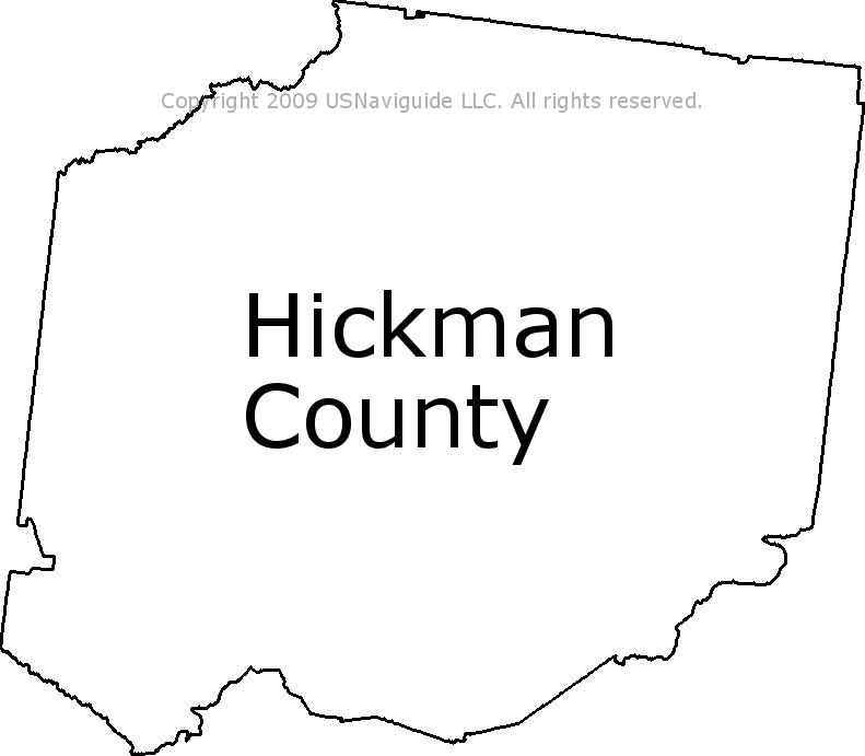 Hickman County Tn Map Hickman County - Tennessee Zip Code Boundary Map (Tn)