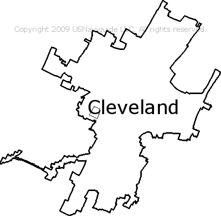 Cleveland Tn City Limits Map Cleveland, Tennessee Zip Code Boundary Map (Tn)