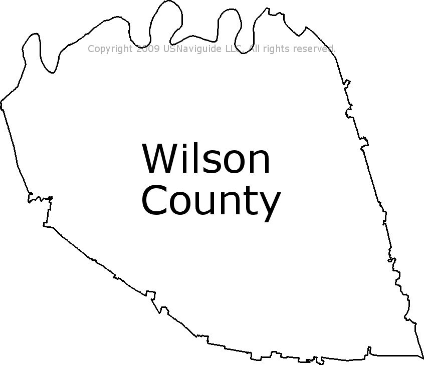 Wilson County Tn Map Wilson County - Tennessee Zip Code Boundary Map (Tn)