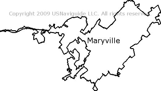 Maryville Tn Zip Code Map Maryville, Tennessee Zip Code Boundary Map (TN)