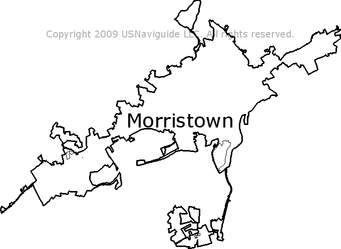 Morristown Tn Zip Code Map Morristown, Tennessee Zip Code Boundary Map (Tn)