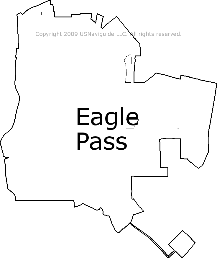 eagle pass zip code map Eagle Pass Texas Zip Code Boundary Map Tx eagle pass zip code map