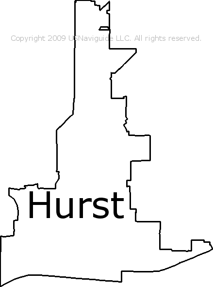 Hurst Tx Zip Code Map Hurst, Texas Zip Code Boundary Map (TX)