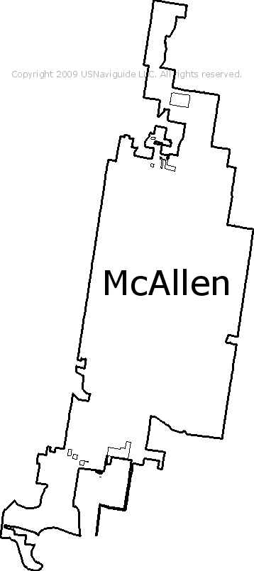 Mcallen Tx Zip Code Map McAllen, Texas Zip Code Boundary Map (TX)