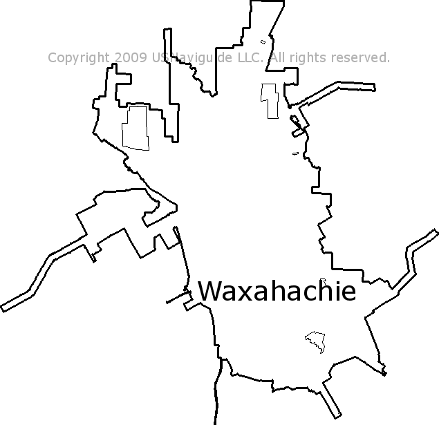 Waxahachie Zip Code Map Waxahachie, Texas Zip Code Boundary Map (Tx)