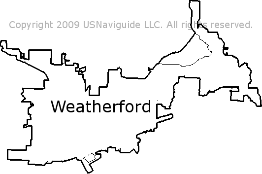 weatherford tx zip code map Weatherford Texas Zip Code Boundary Map Tx weatherford tx zip code map