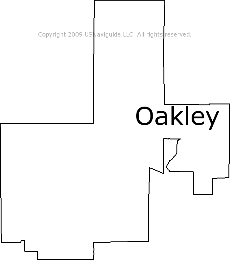 Oakley, Utah Zip Code Boundary Map (UT)