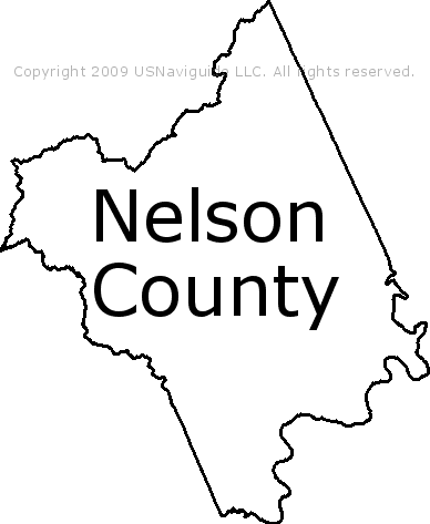 Nelson County Va Map Nelson County - Virginia Zip Code Boundary Map (Va)