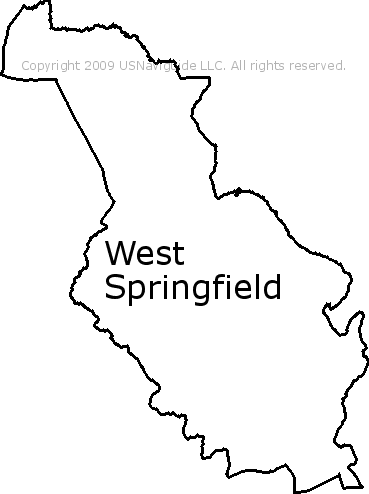 springfield va zip code map West Springfield Virginia Zip Code Boundary Map Va springfield va zip code map