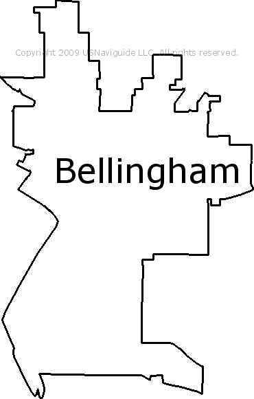 bellingham wa zip code map Bellingham Washington Zip Code Boundary Map Wa bellingham wa zip code map
