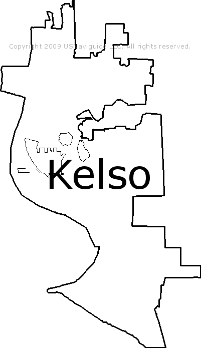 kelso wa zip code map Kelso Washington Zip Code Boundary Map Wa kelso wa zip code map