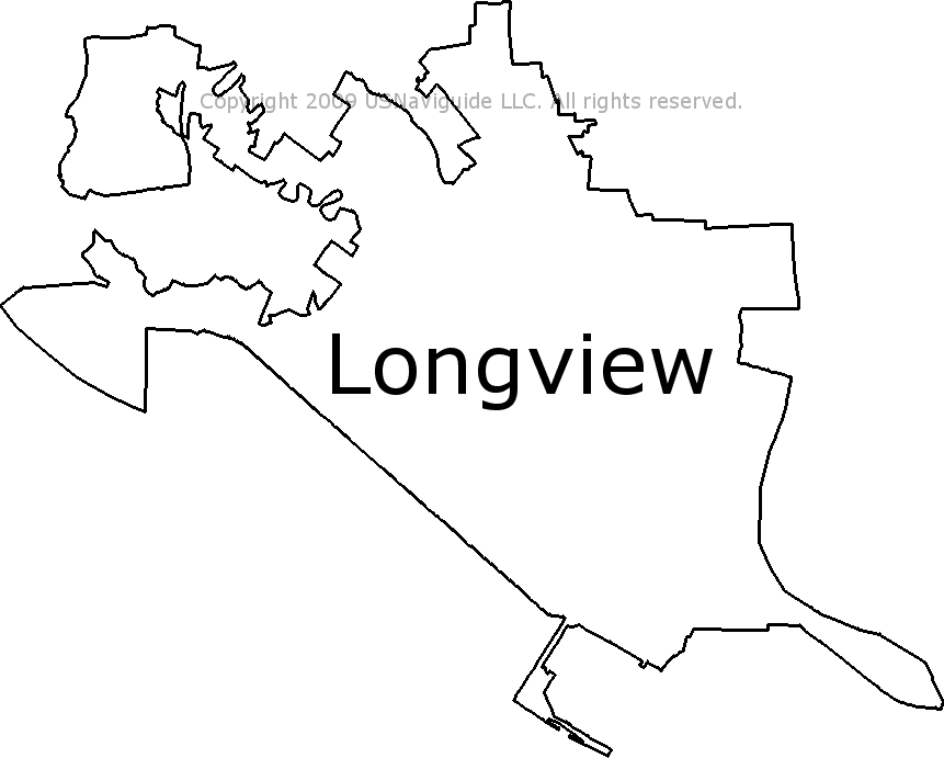 Longview Wa Zip Code Map Longview, Washington Zip Code Boundary Map (Wa)
