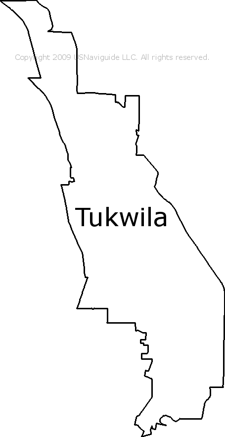 Tukwila Zip Code Map Tukwila, Washington Zip Code Boundary Map (WA)