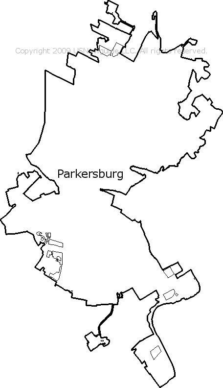 parkersburg wv zip code map Parkersburg West Virginia Zip Code Boundary Map Wv parkersburg wv zip code map