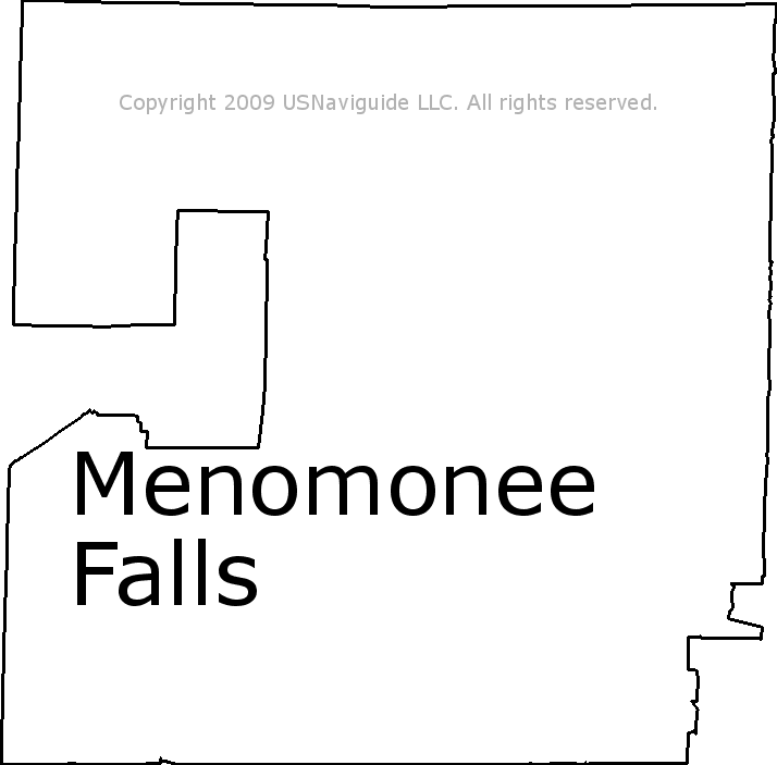 Menomonee Falls Zip Code Map Menomonee Falls, Wisconsin Zip Code Boundary Map (Wi)